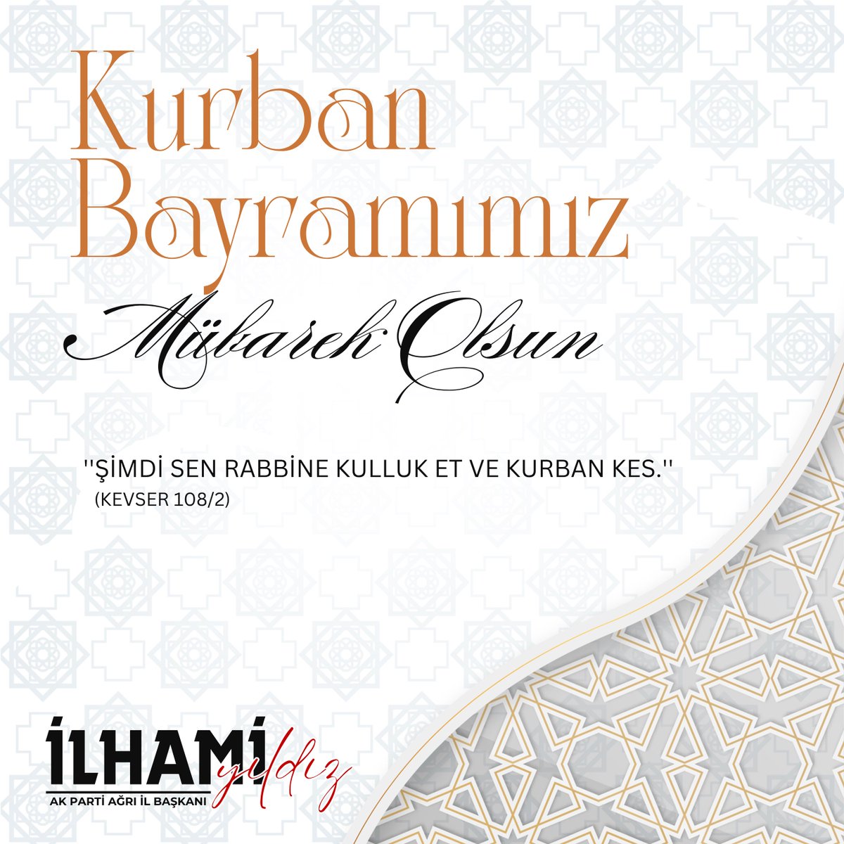 Kurban Bayramı, sadece bir ibadet değil; aynı zamanda yürekten gelen bir paylaşma, gönülden verilen bir selamdır. Bu bayram, kırgınlıkların son bulduğu, gözlerin umutla parladığı, sofraların bereketle dolduğu gün olsun. Her kurban, bir duanın, her tebessüm bir yakınlığın işareti