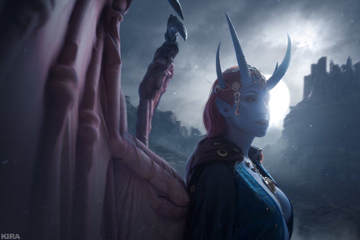 Frau_Haku's tweet photo. “Playtime's over, pet.”

#Mizora #MizoraCosplay #BaldursGate3 #BaldursGate3Cosplay https://t.co/dne7B4XwZZ