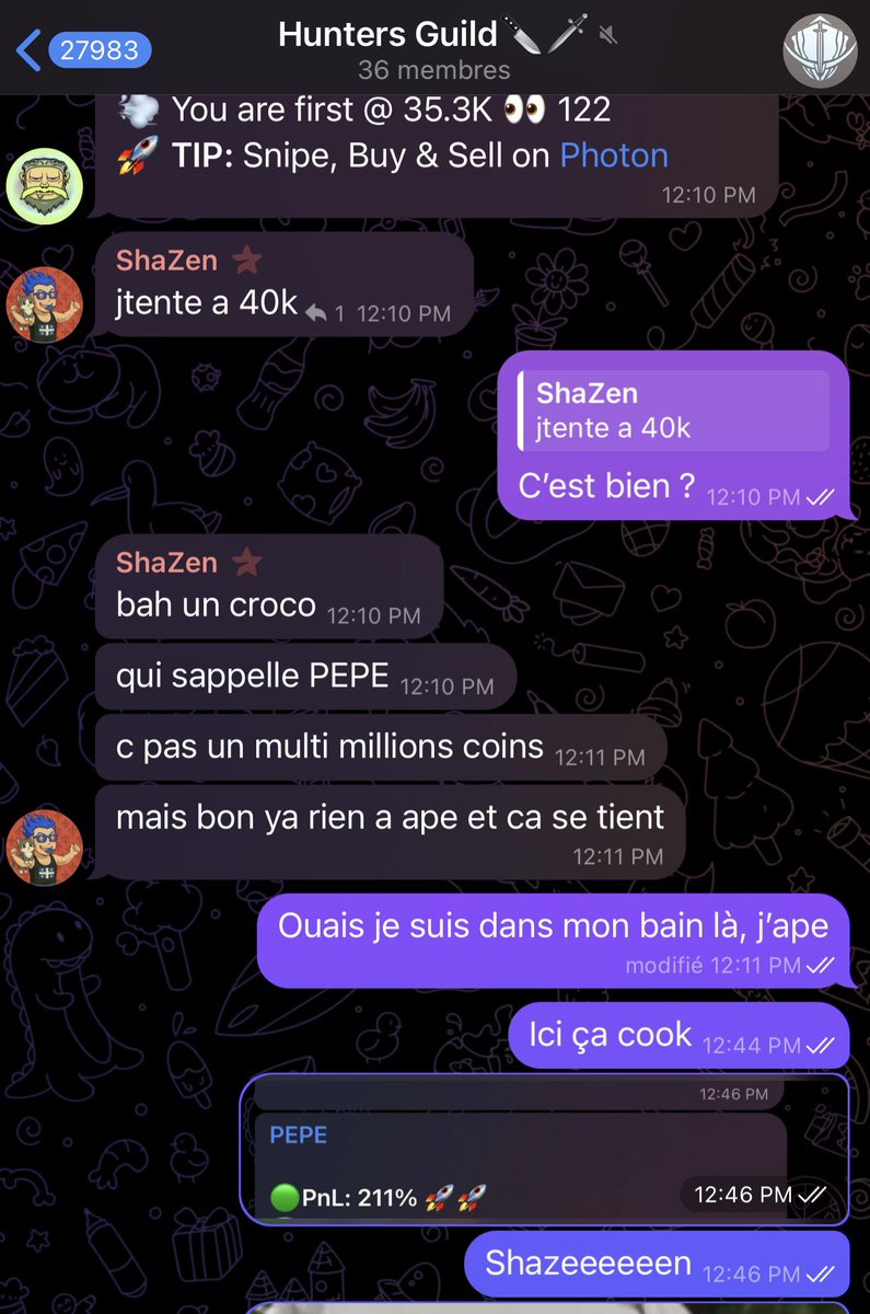 Mon quant qui me fait faire un x3 dans mon bain 🛁 

Créer du contenu ou faire un challenge, c’est différent de quand on trade dans son coin…

Bon courage pour ton challenge <a href="/ShaZenOffi/">Mathieu</a> 

Ps : Chauffez le dans les com qu’il ouvre un canal 👀
