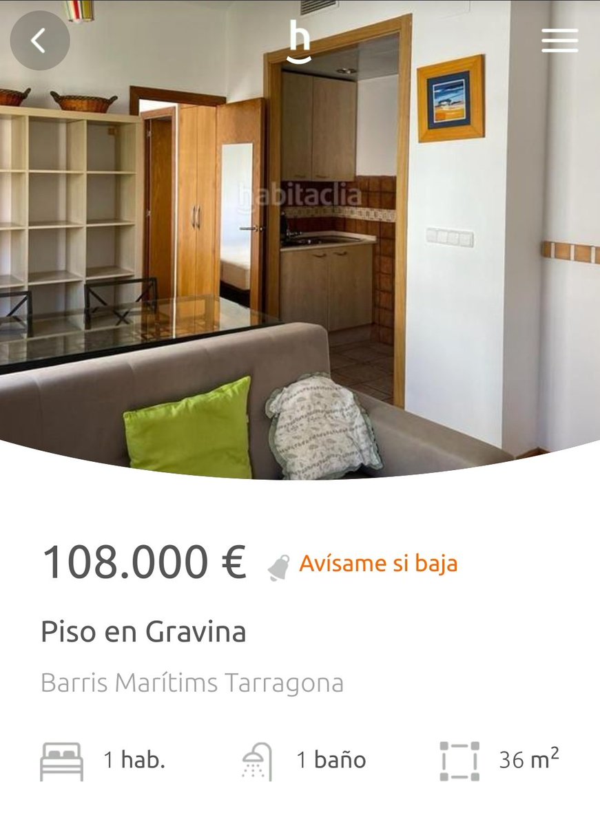 ArnauCurto's tweet photo. Aquesta també és històrica. Pis al Serrallo, 36m² (ja veurem quants aprofitables) en el qual el rebedor és la pica de la cuina.

Ah, i dos petits detalls sense importància: la finca no té ascensor i a sobre l'immoble està llogat.

Per viure tu? 🫵😂 https://t.co/kI9KnwzJjj