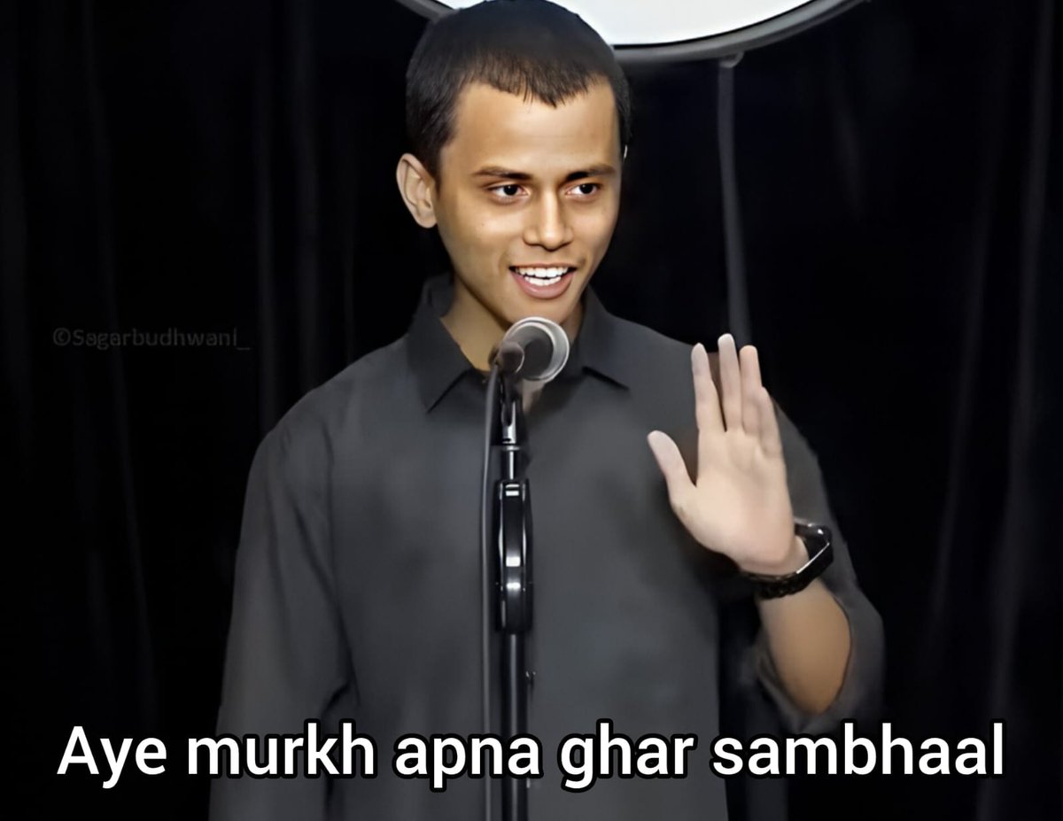 sagarcasm's tweet photo. Donald Trump: I made India-Pakistan Ceasefire 

Indians: https://t.co/r0BD6anodu