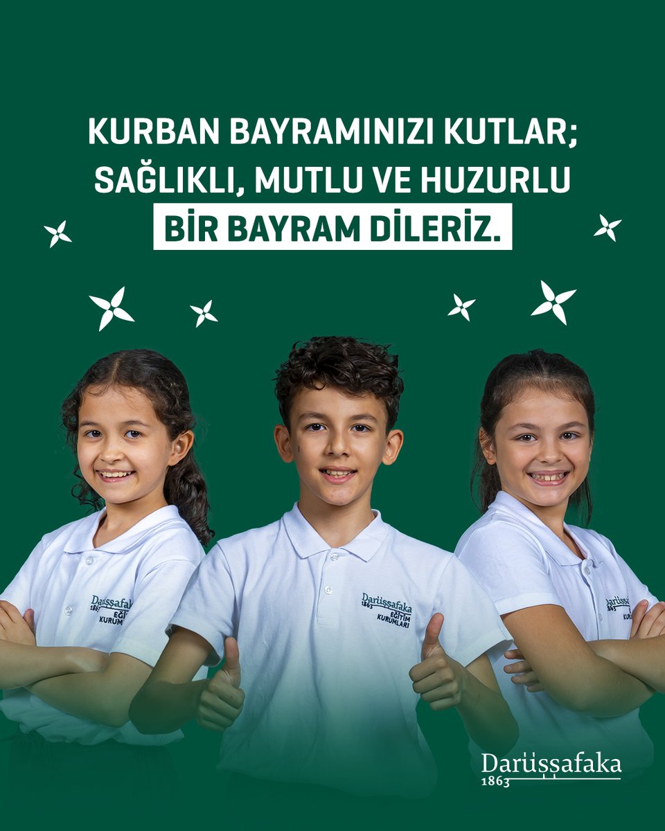 Sevdiklerinizle sağlıklı, huzurlu ve sevgi dolu nice bayramlar geçirmenizi dileriz. Kurban Bayramınız kutlu olsun! 🖤💚

#DarüşşafakaCemiyeti #DarüşşafakaEğitimKurumları #EğitimdeFırsatEşitliği #Kurban #Bayram