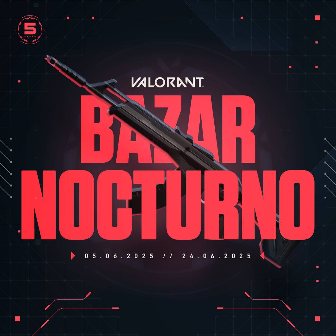 🌙¡El Bazar Nocturno está de regreso!

Del 5 al 24 de junio, tenés la chance de conseguir tus skins favoritas con descuentos exclusivos 💸

💥 Entrá al juego y descubrí qué ofertas te tocaron esta vez.

¿Skin deseada o meme asegurado? 👀

#VALORANT #BazarNocturno #ValorantLATAM