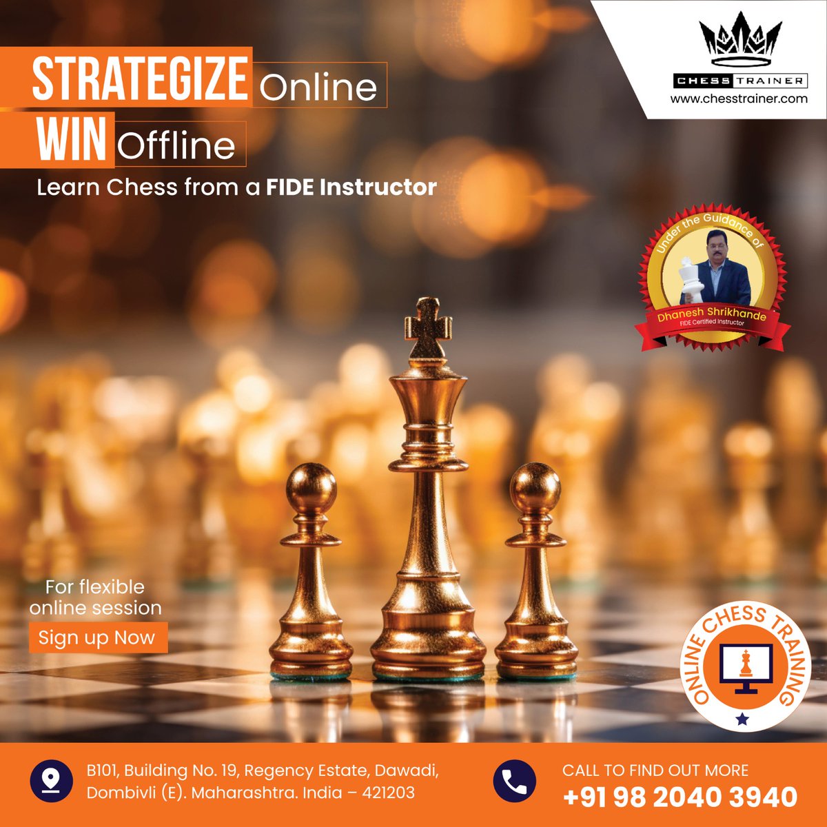 Chess_trainer91's tweet image. 💭 Strategize Online, Win Offline!

Learn chess from #FIDEInstructor Dhanesh Shrikhande 

🎯Personalized coaching | 30+ yrs experience

🌐 chesstrainer.com

#OnlineChessTrainer #LearnChess #ChessStrategy #ChessGoals #ChessCoachOnline #OnlineChess #ChessForAll #ChessTrainer