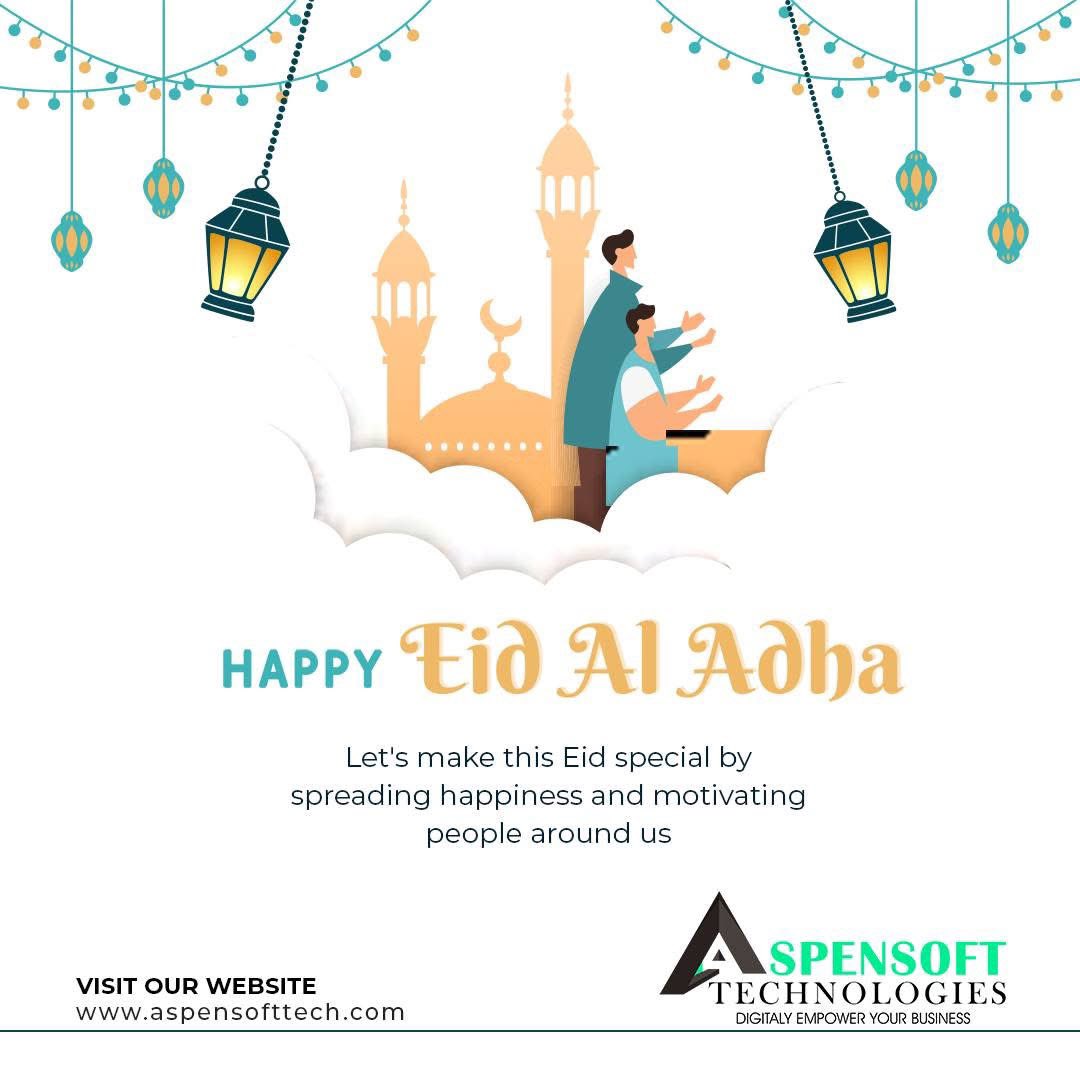 Aspensofttech's tweet photo. Let's make this Eid special by spreading happiness and motivating people around us.

Eid Al-Adha Mubarak
.
.
.
#EidMubarak #FestivalOfSacrifice #EidCelebrations #aspensofttech #aspensoftechnologies https://t.co/ubJHc9bpC8