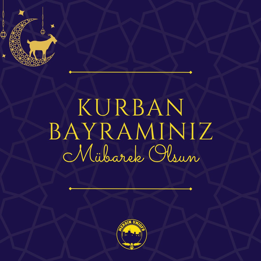 Mersin_UNIGFB's tweet photo. Tüm İslam aleminin Kurban Bayramını kutlar. Hayırlara vesile olmasını dileriz.
#MersinUNIGFB #UNIGFB https://t.co/3FzBs6EcFo