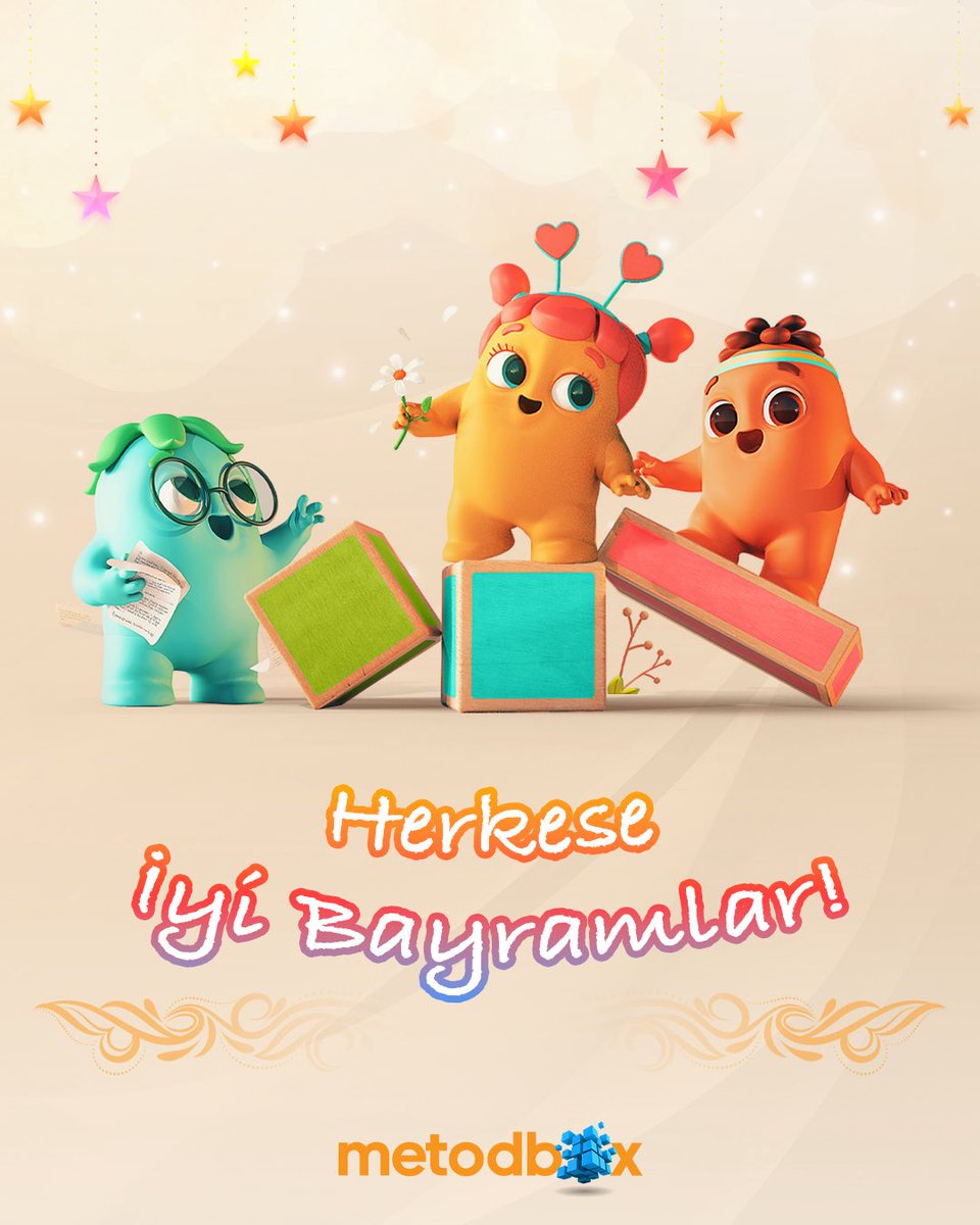 Minik kalpler büyük sevgilerle dolsun, 
Bayramda en çok gülücükler paylaşılsın! 😊💖
Metodbox ailesi olarak sevdiklerinizle birlikte sağlık, huzur ve mutluluk dolu bir bayram geçirmenizi dileriz! 🧸🎉 

#BayramNeşesi #KurbanBayrami #Metodbox
