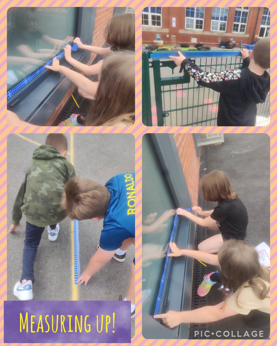 Dosbarth Castle were developing their measuring skills this week. They took their measuring tapes and metre sticks outdoors to find out the length of different things in the playground. Future builders and carpenters of Port Talbot! 📏👍🏼😊
#sfpmandn
#dosbarthcastle