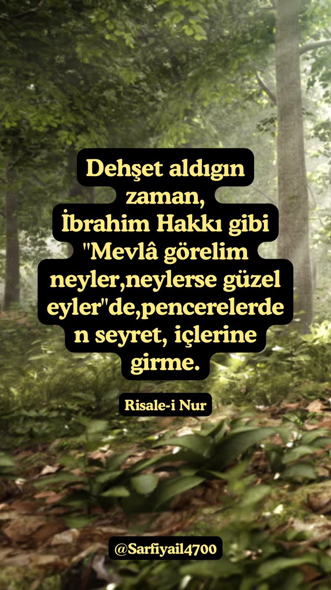 Sarfiyaill's tweet photo. Sözler 🖌️📖🧡📝💚
Dehşet aldıgın zaman,
İbrahim Hakkı gibi
"Mevlâ görelim neyler,neylerse güzel eyler"de,pencerelerden seyret, içlerine girme.
Risale-i Nur📕🍂
#hzmuhammed #hzmuhammedsav #dini #aynet #ayetikerime #hadisişerif #hadisişerifler #hadisiserif #islam #i̇slam #din #kuran #karani #kuranıkerim #kuranikerimasktir #kuranikerimasktir #sözmühendisi #sozmuhendisi #hzmuhammedmustafa #hzmuhammedsallallahualeyhivesellem #Ramazan2025 #RamazanBereketi #RamadanMubarak #Ramadan2025 #RisaleiNur #Risale #kurbanbayramı2025 #KurbanBayramı #kurbanbayramınızmuebarekolsun