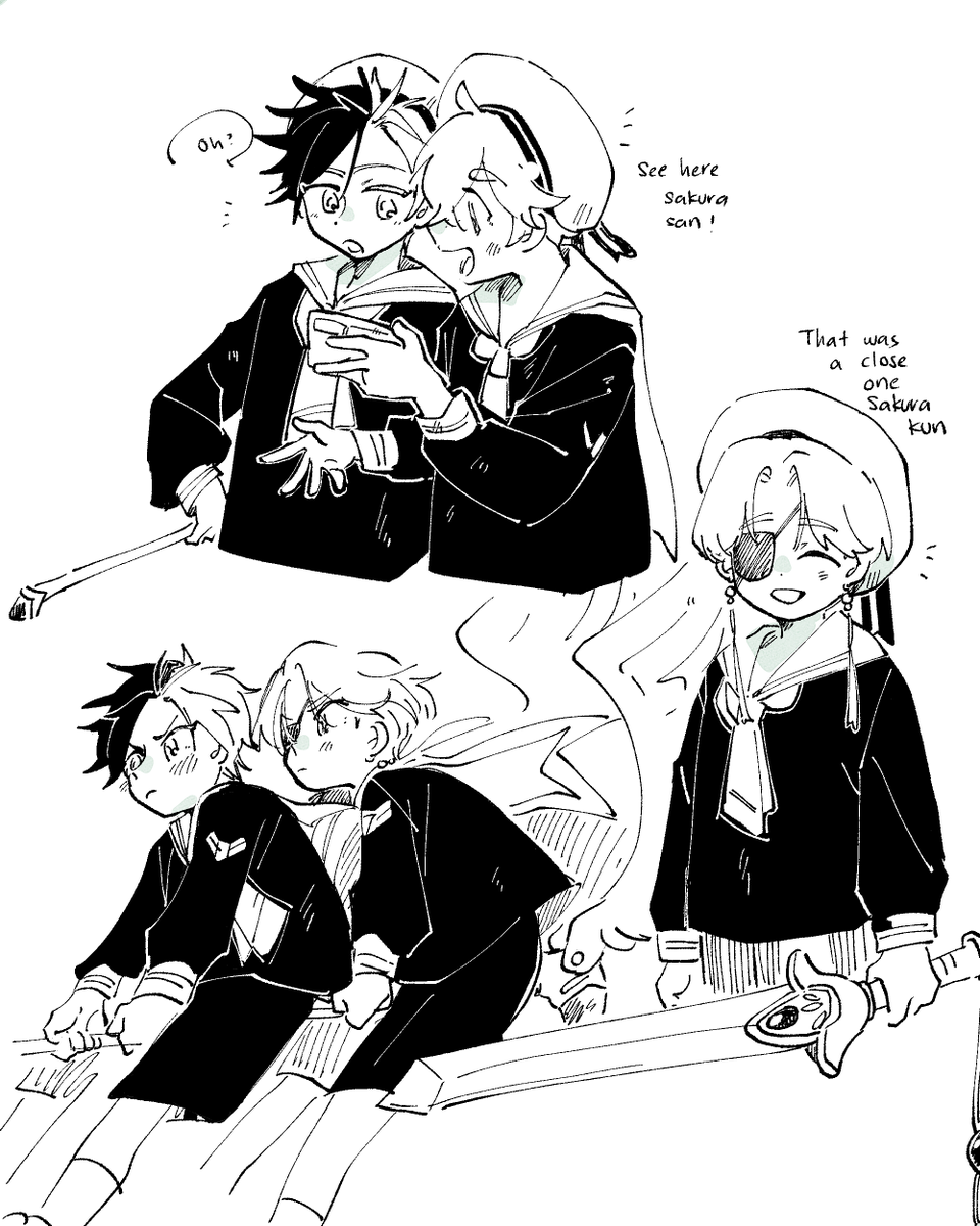 more sakura trio doodles 