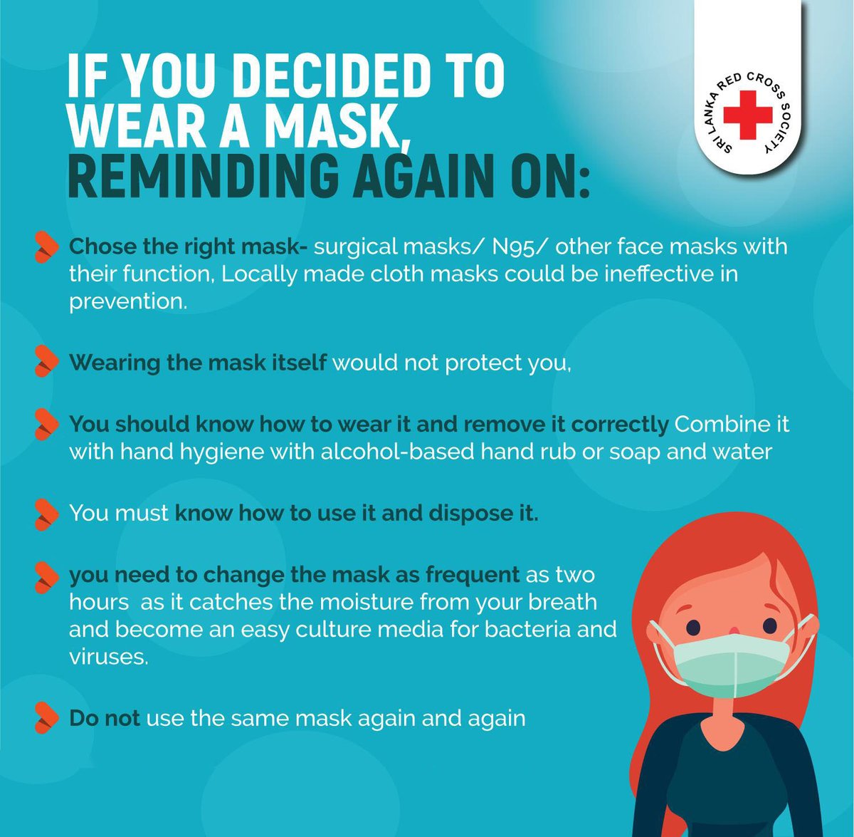 Prevention is the smartest and most responsible choice.
Take care and wear a mask. Help keep yourself and everyone safe.