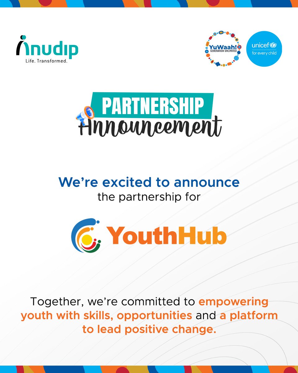 We’re thrilled to join hands with <a href="/YuWaahIndia/">YuWaah (Generation Unlimited India) at UNICEF</a> for YouthHub—a platform connecting youth to skilling, learning &amp; jobs!
We are bringing digital skills to underserved youth, making opportunity accessible—one skill at a time.

Download: bit.ly/YouthHubApp
#partnership #mission