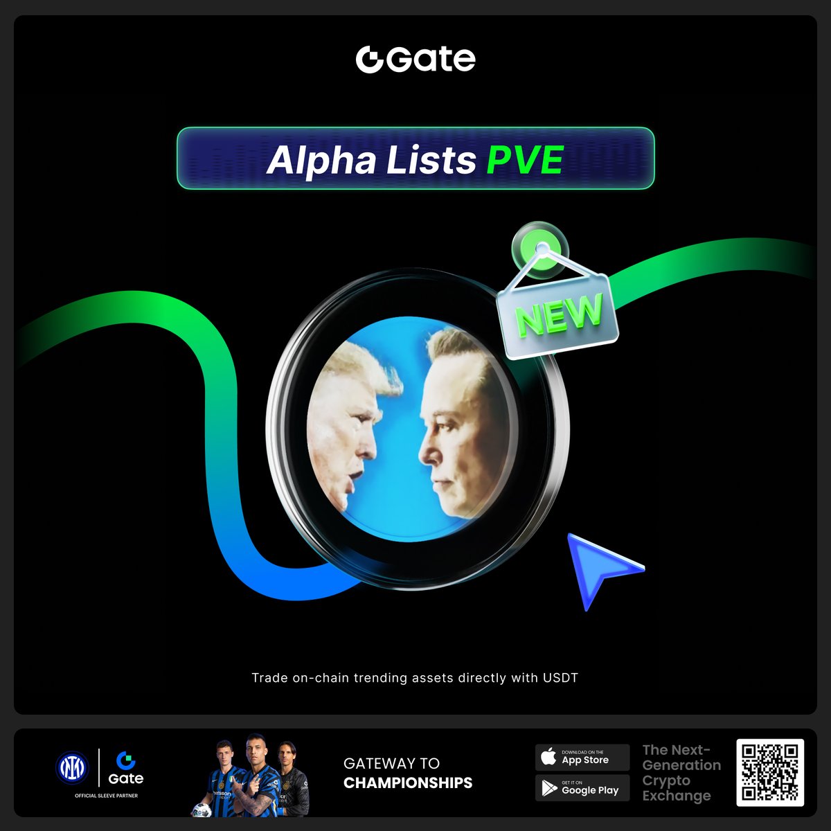 🔥 President Vs Elon ( $PVE ) is now live on Gate Alpha!

Users can now trade President Vs Elon ( $PVE ) directly via Gate Alpha — Gate's one-stop on-chain trading portal.

Trade the Hottest On-Chain Assets First
gate.com/zh/alpha/sol-8…

#Gate #GateAlpha #PVE #onchain