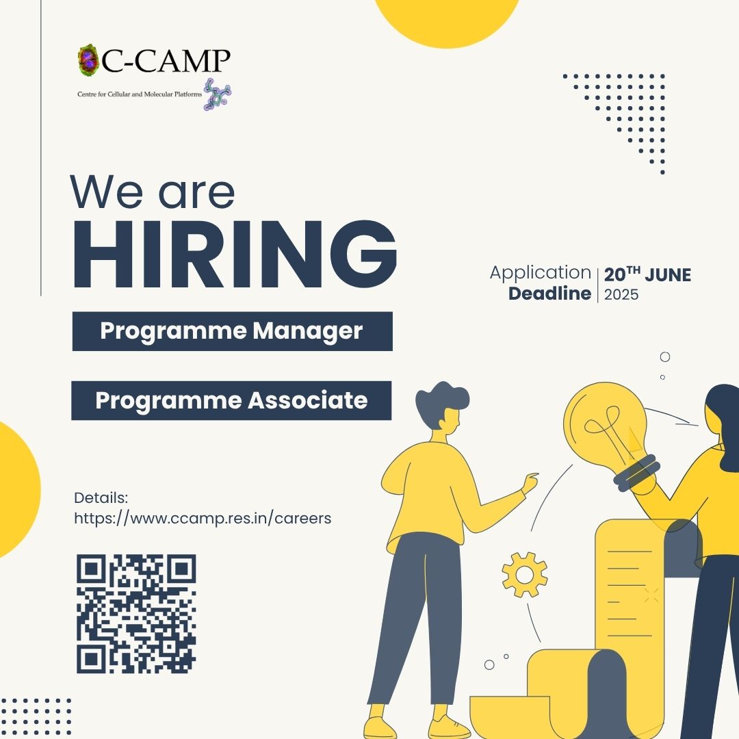 🚨 Hiring Alert!

*Come support CCAMP's newest innovation programme in sustainability &amp; climate change
*Do you want to be a part of our Life Science Innovation &amp; Entrepreneurship programme?

We’re hiring a Programme Manager and Programme Associate!

🌐 Check out the details