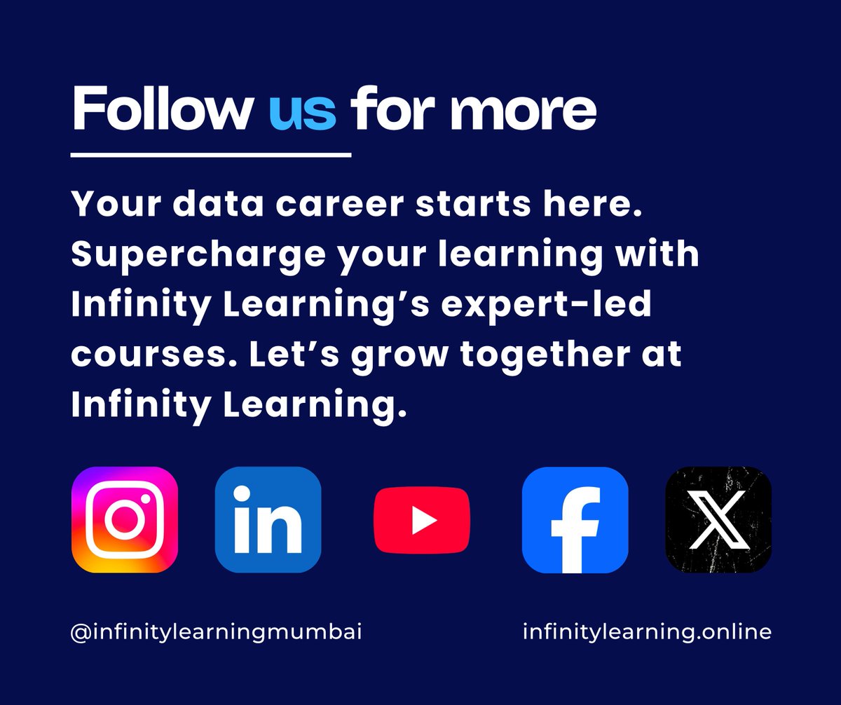 InfinityLearnMu's tweet image. #InfinityLearning #EdTech #DigitalLearning #OnlineCourses #SkillDevelopment #CareerGrowth #LearnWithInfinity #TechEducation #DataAnalyticsTraining #AIandML #UpskillNow #FutureOfWork #LifelongLearning #EdTechIndia #LearnOnline
