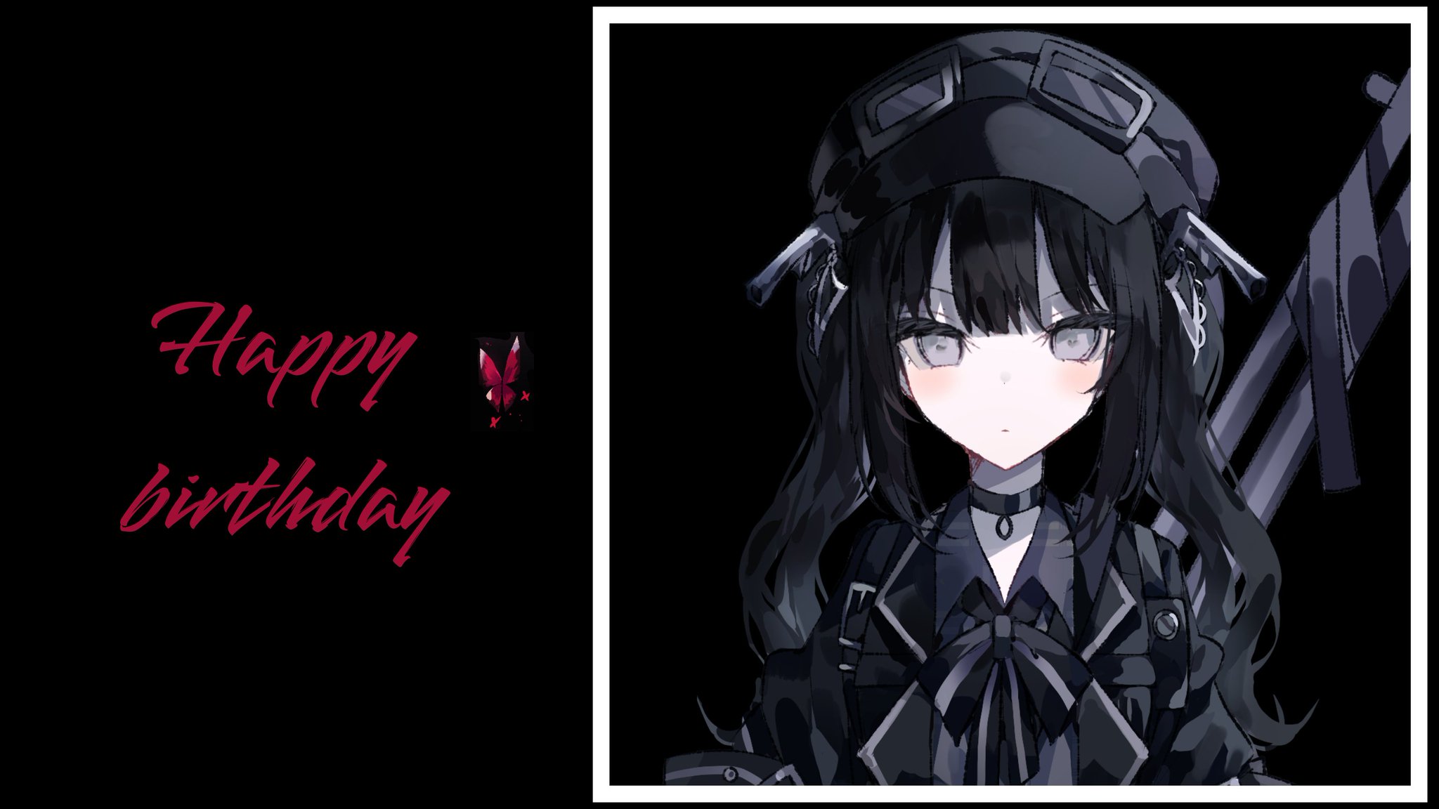魔法少女ノ魔女裁判 まのさば 黒部ナノカ バースデー イラストカード 魔法少女ノ魔女裁判 まのさば 黒部ナノカ バースデー イラスト