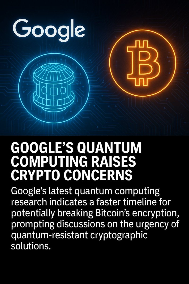 fredex_techs's tweet image. 🧠 Google&apos;s latest quantum computing research indicates a faster timeline for potentially breaking Bitcoin&apos;s encryption, prompting discussions on the urgency of quantum-resistant cryptographic solutions.

#QuantumComputing #CryptoSecurity #BitcoinEncryption