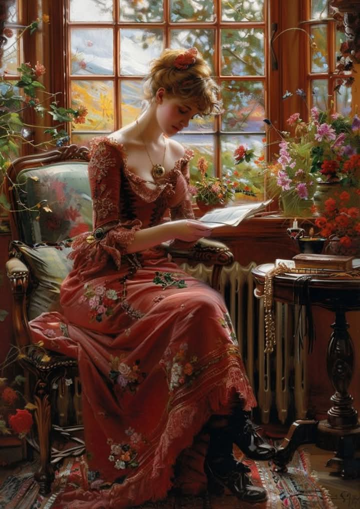 Sunlit Reverie in the Rosewood Room