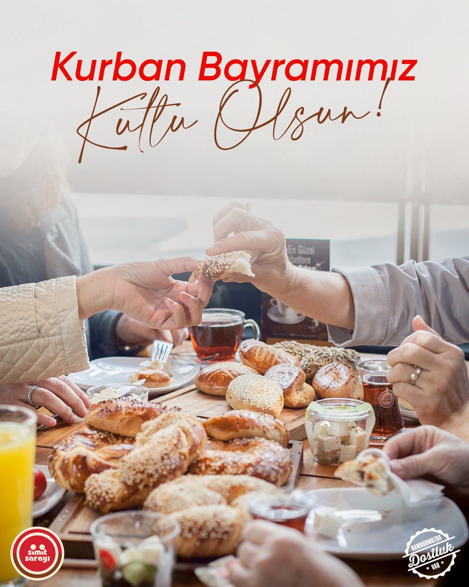 Sevdiklerimizle geçirdiğimiz her bayram çok değerli. ❤️ Kurban Bayramınız Kutlu Olsun! 

#SimitSarayı #HamurumuzdaDostlukVar #KurbanBayramı