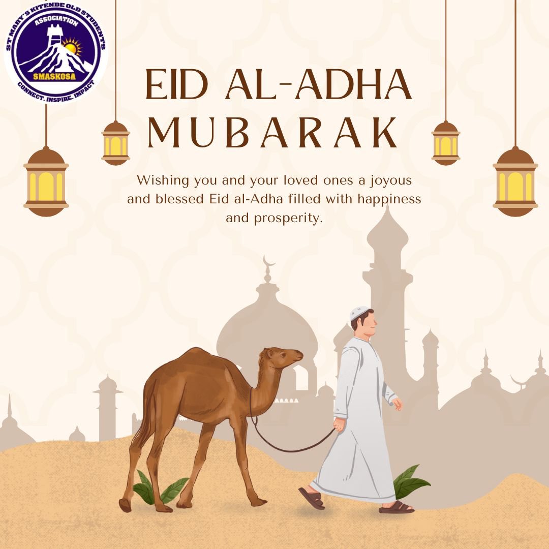 smaskosa's tweet image. Eid al-Adha Mubarak
"Their meat will not reach Allah, nor will their blood, but what reaches Him is piety from you." Surah Al-Hajj 22:37
May this blessed day bring peace, joy, and prosperity to you and your loved ones.
#EidulAdha2025 || #SMASKAlumni