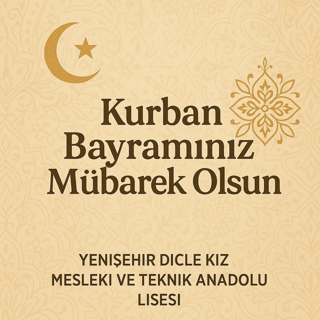 Mutlu ve huzurlu bir bayram dileriz. 
<a href="/GurkanBeyaz2/">Gurkan Beyaz</a> <a href="/mgonen4772/">Mahsum GÖNEN</a> <a href="/Murat4Kucukali/">Murat Küçükali</a> <a href="/YenisehirMEM/">Yenişehir İlçe Milli Eğitim Müdürlüğü</a> <a href="/Diyarbakirmem/">Diyarbakır İl Millî Eğitim Müdürlüğü</a>