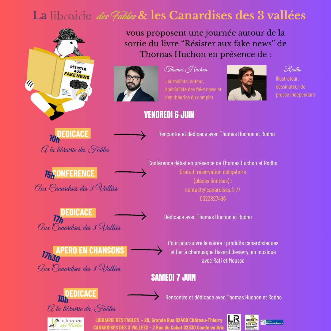 LaLibrairieDesFables (@librairiedesfab) on Twitter photo Le guide indispensable à découvrir dés ce matin et demain matin à la <a href="/LibrairiedesFab/">LaLibrairieDesFables</a> puis cet après midi aux Canardises des trois Vallées de Condé en Brie Le guide indispensable à découvrir dés ce matin et demain matin à la <a href="/LibrairiedesFab/">LaLibrairieDesFables</a> puis cet après midi aux Canardises des trois Vallées de Condé en Brie