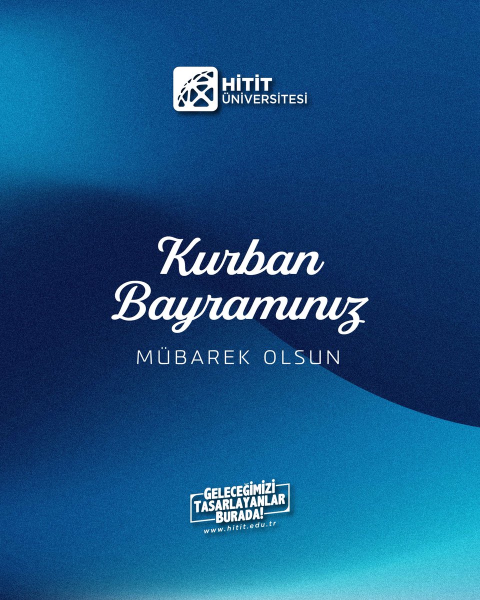 Kurban Bayramınız Mübarek Olsun🙂

#HititÜniversitesi <a href="/ProfAliOzturk/">Ali Osman Öztürk</a>