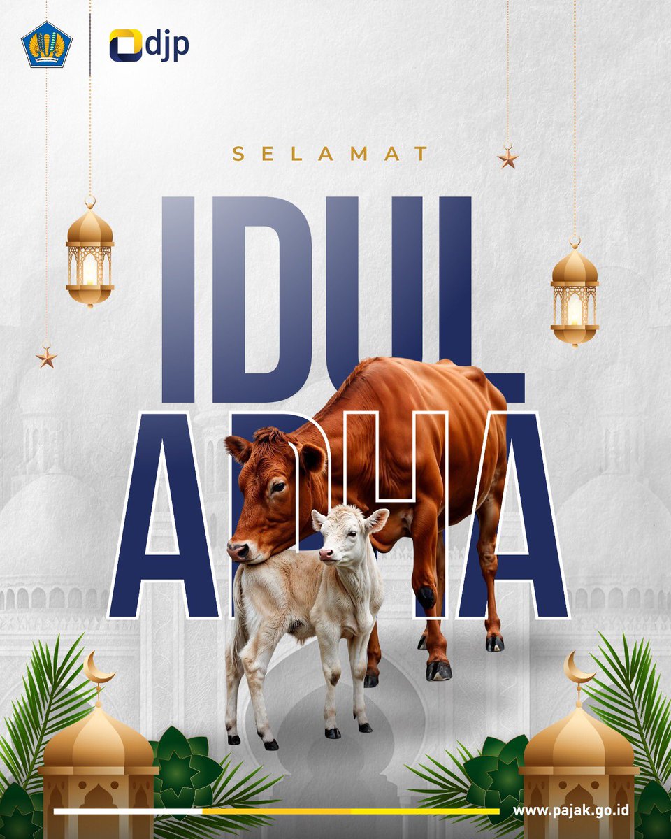 Selamat merayakan Iduladha bagi #KawanPajak yang merayakan 🙏