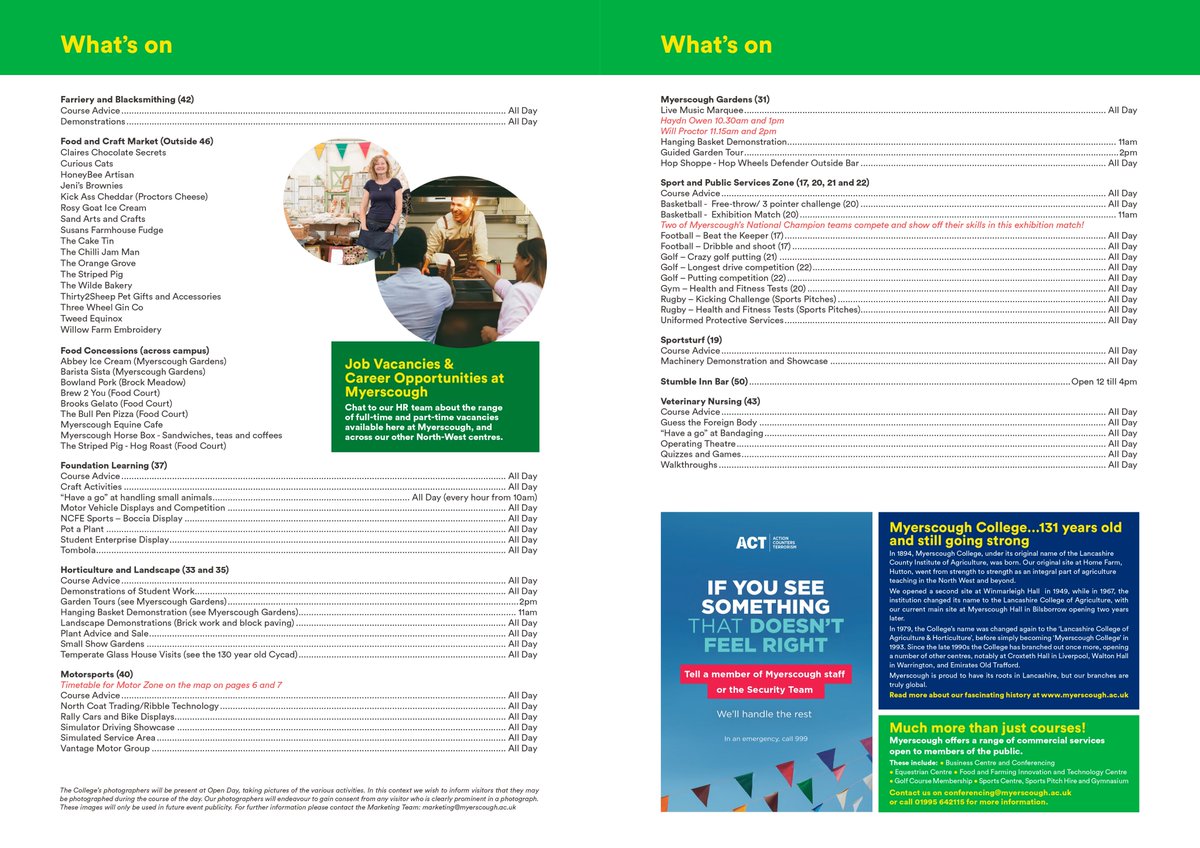 Our Open Day &amp; Country Fair guide is here!

Here's a list of what's we have on offer for you on Sunday, along with a handy campus map. Why not plan your day in advance?

Free printed copies will be available on entry too, but you can also download the guide here: