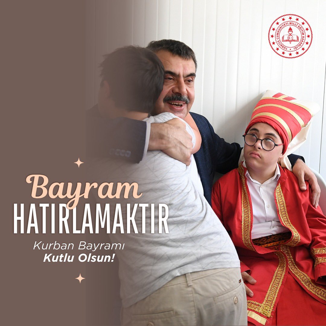 Bayram, “hatırlamak”tır.

Sevgiyi, dostluğu, vefayı, paylaşmayı, biz olmayı hatırlamak… 

Milletçe daima “biz” olacağımız nice bayramlara kavuşmak dileğiyle Kurban Bayramımız kutlu olsun…