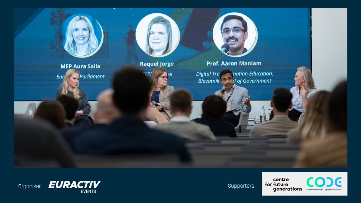 Raquel Jorge Ricart (@raqueljorger) on Twitter photo This interesting, intense discussion with MEP <a href="/AuraSalla/">Aura Salla</a> & Aaron Maniam, w/ excellent moderation from Jennifer Baker, proves that there are many approaches to addressing AI regulation, scalability, uptake & therefore we have the opportunity & democratic need to reach #consensus. This interesting, intense discussion with MEP <a href="/AuraSalla/">Aura Salla</a> & Aaron Maniam, w/ excellent moderation from Jennifer Baker, proves that there are many approaches to addressing AI regulation, scalability, uptake & therefore we have the opportunity & democratic need to reach #consensus.