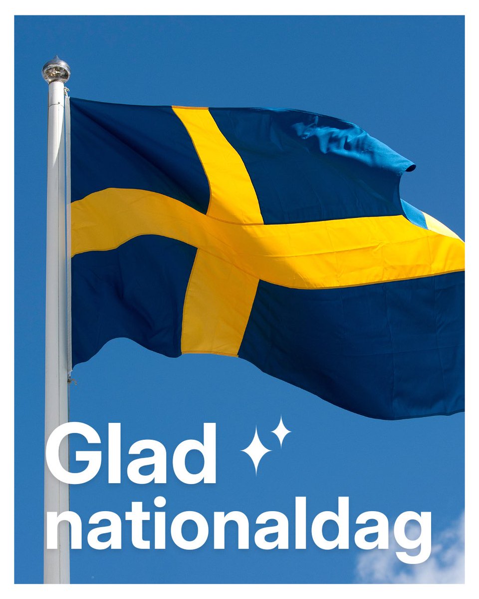 Idag firar vi allt det vi älskar med Sverige. Glad nationaldag önskar Moderaterna!