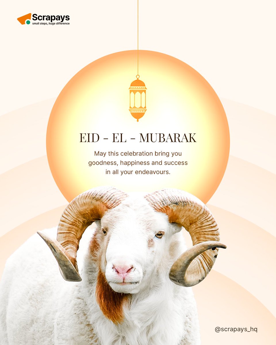 May Allah accept all your worship and devotion beyond your expectations.

Barka De Sallah 🎉

#Scrapays #Sallah #EidulAdha2025