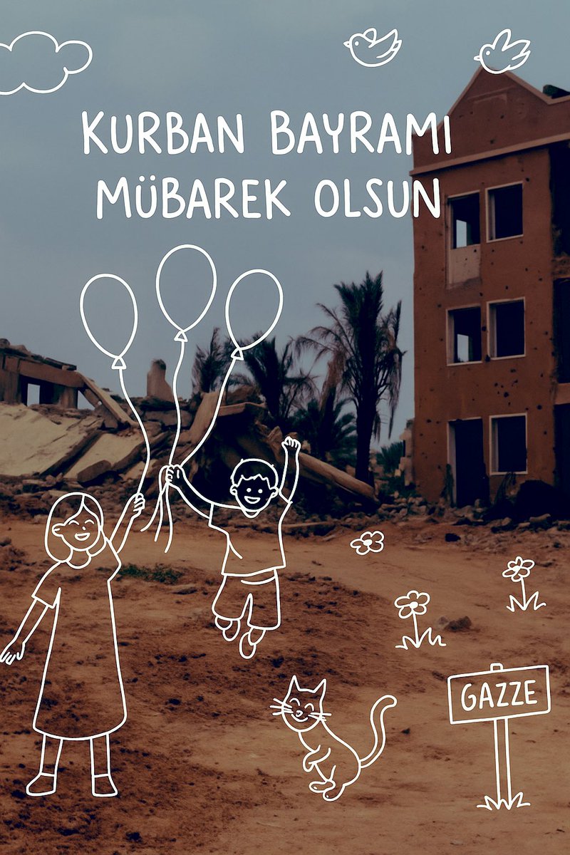 Gazze’de yıkıntılar arasında bir tebessüm, bir umut, bir bayram hayali…

Tüm mazlumların yüzünün güldüğü bayramlara kavuşmak duasıyla…

Kurban Bayramınız mübarek olsun.