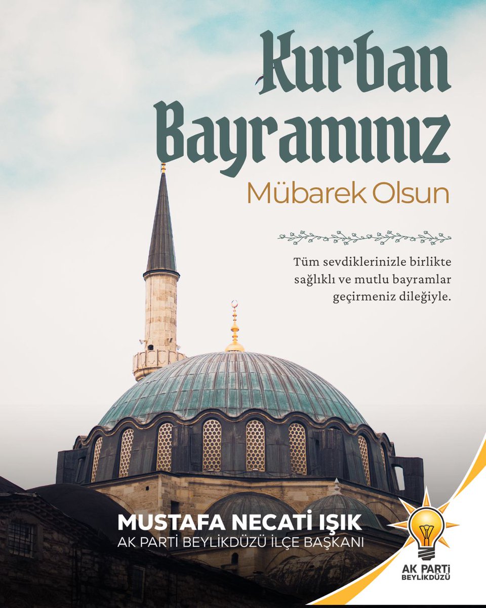 akpartibduzu's tweet photo. Tüm sevdiklerinizle birlikte sağlıklı ve mutlu bayramlar geçirmeniz dileğiyle.

#KurbanBayramımızMübarekOlsun 
#KurbanBayramı 🐑 https://t.co/fYsUIgBOtN