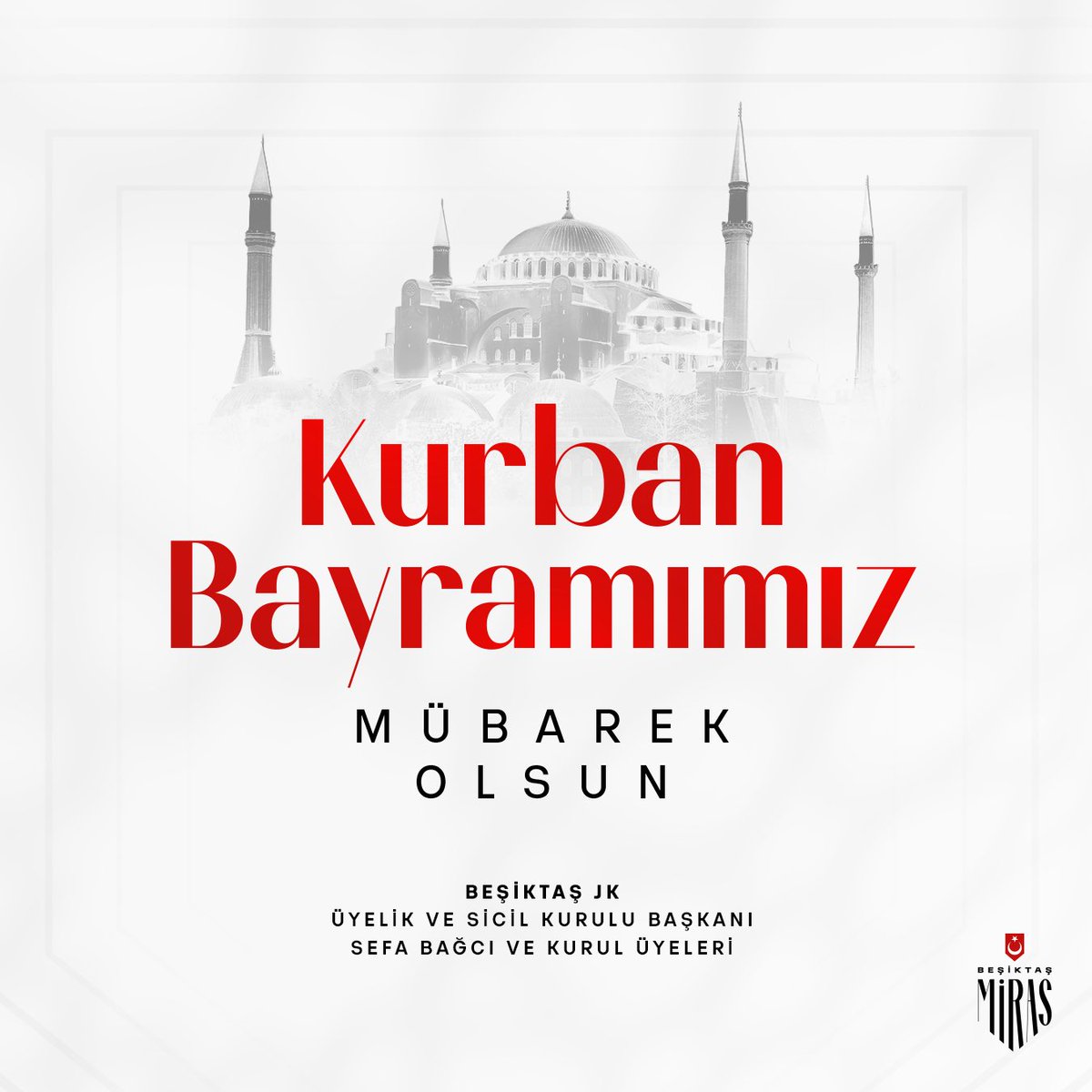 Sağlık, huzur ve birlik içinde nice bayramlar dileriz.

#MirasBeşiktaş