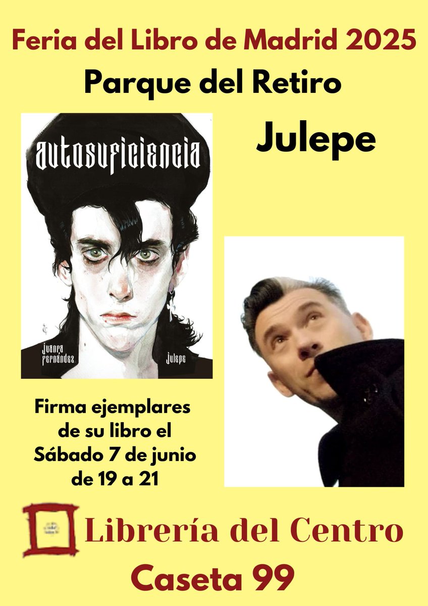 Este fin de semana tendremos a más autores firmando ejemplares en Feria del Libro de Madrid. Caseta 99

Tomen nota de los horarios