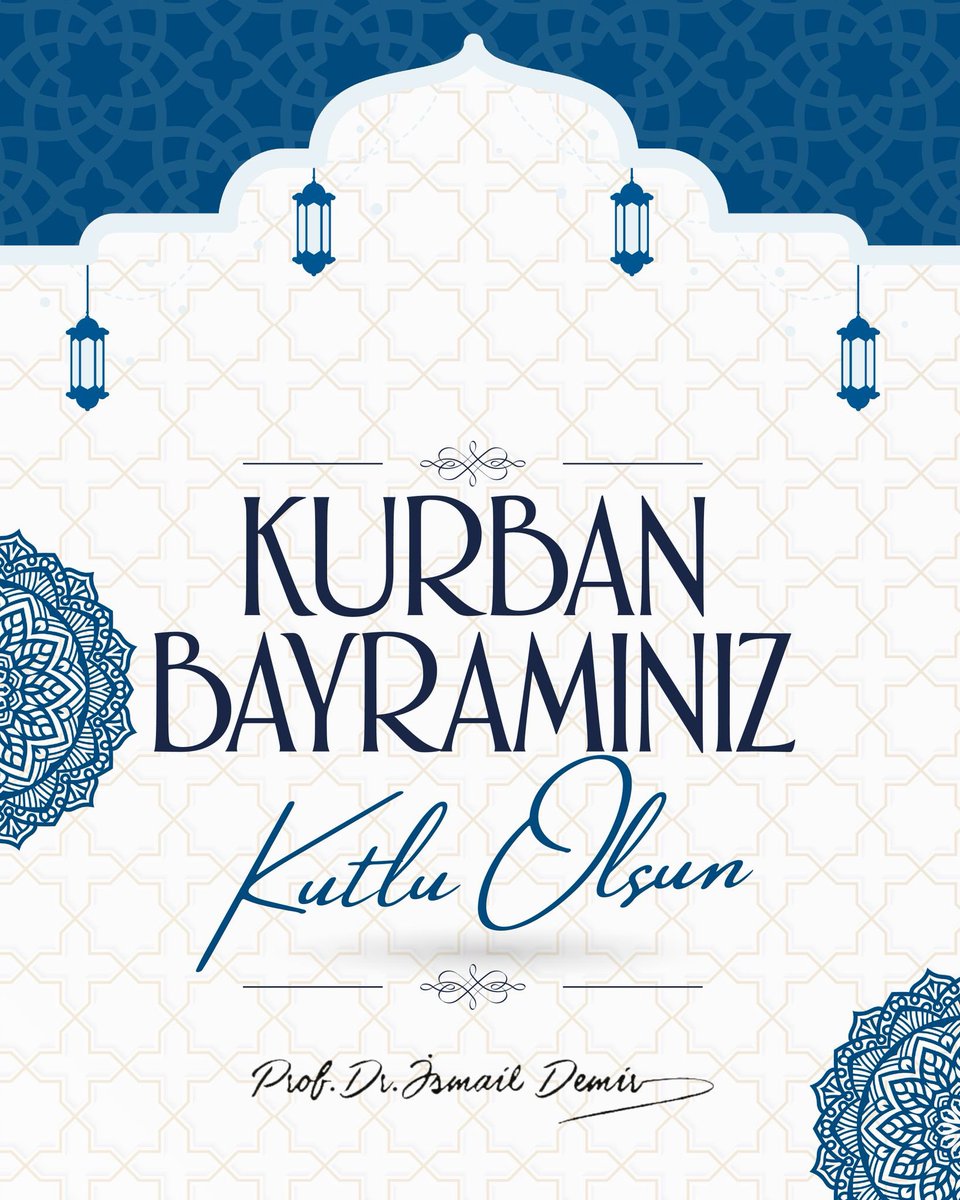 Aziz milletimizin ve İslam âleminin Kurban Bayramı’nı en içten dileklerimle kutluyor, bu mübarek günlerin birlik ve beraberliğimizi pekiştirmesini temenni ediyorum.

#KurbanBayramı