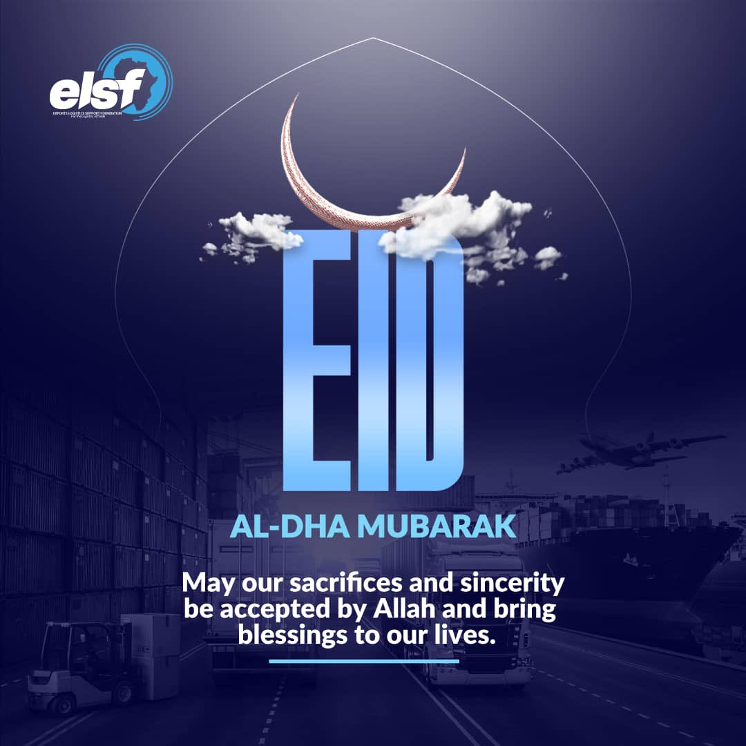 Exportlogix's tweet image. Wishing you all a blessed Eid al-Adha filled with peace and love ✨

                   Eid Mubarak🙏

#EidAlAdha #GratefulHearts #Blessings