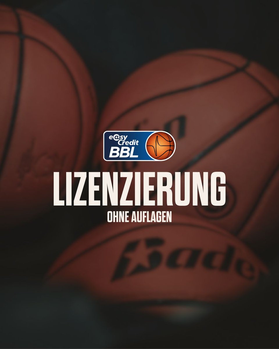 Bamberg Baskets (@bamberg_baskets) on Twitter photo Wir haben die Lizenz für die kommende Spielzeit in der <a href="/easyCreditBBL/">easyCredit BBL</a> ohne Auflagen erhalten. Wie die Liga gestern mitteilte, werden in der Jubiläums-Saison 2025/26 wieder 18 Clubs an den Start gehen.
🗞️ zum kompletten Bericht: shorturl.at/falpA
#FreakCity Wir haben die Lizenz für die kommende Spielzeit in der <a href="/easyCreditBBL/">easyCredit BBL</a> ohne Auflagen erhalten. Wie die Liga gestern mitteilte, werden in der Jubiläums-Saison 2025/26 wieder 18 Clubs an den Start gehen.
🗞️ zum kompletten Bericht: shorturl.at/falpA
#FreakCity