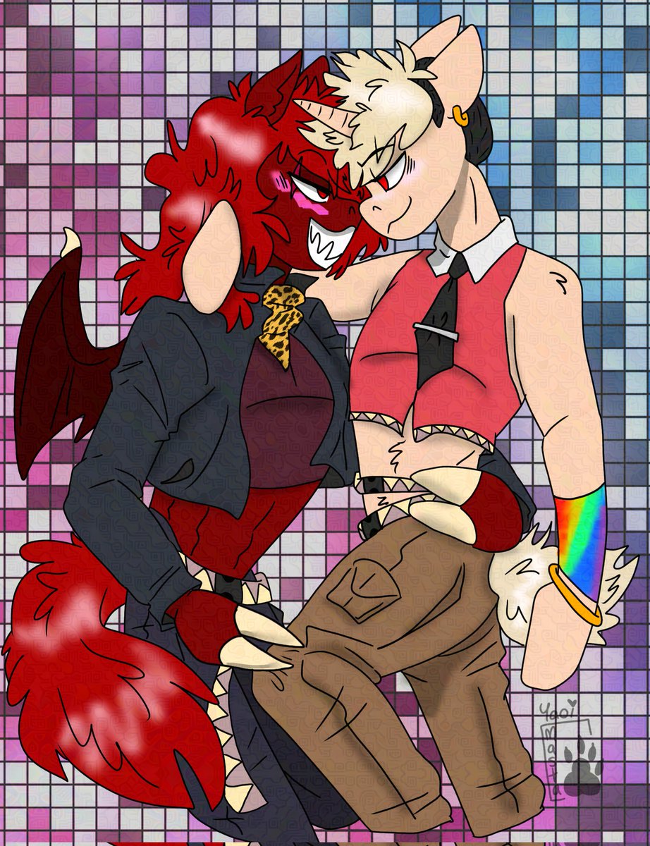 Yaoi_masta's tweet photo. #krbkfluffweek2025 Matching outfits~♡
stylish boys~♡
#krbr #kiribaku #mlpfim https://t.co/t5SIOKwiY8