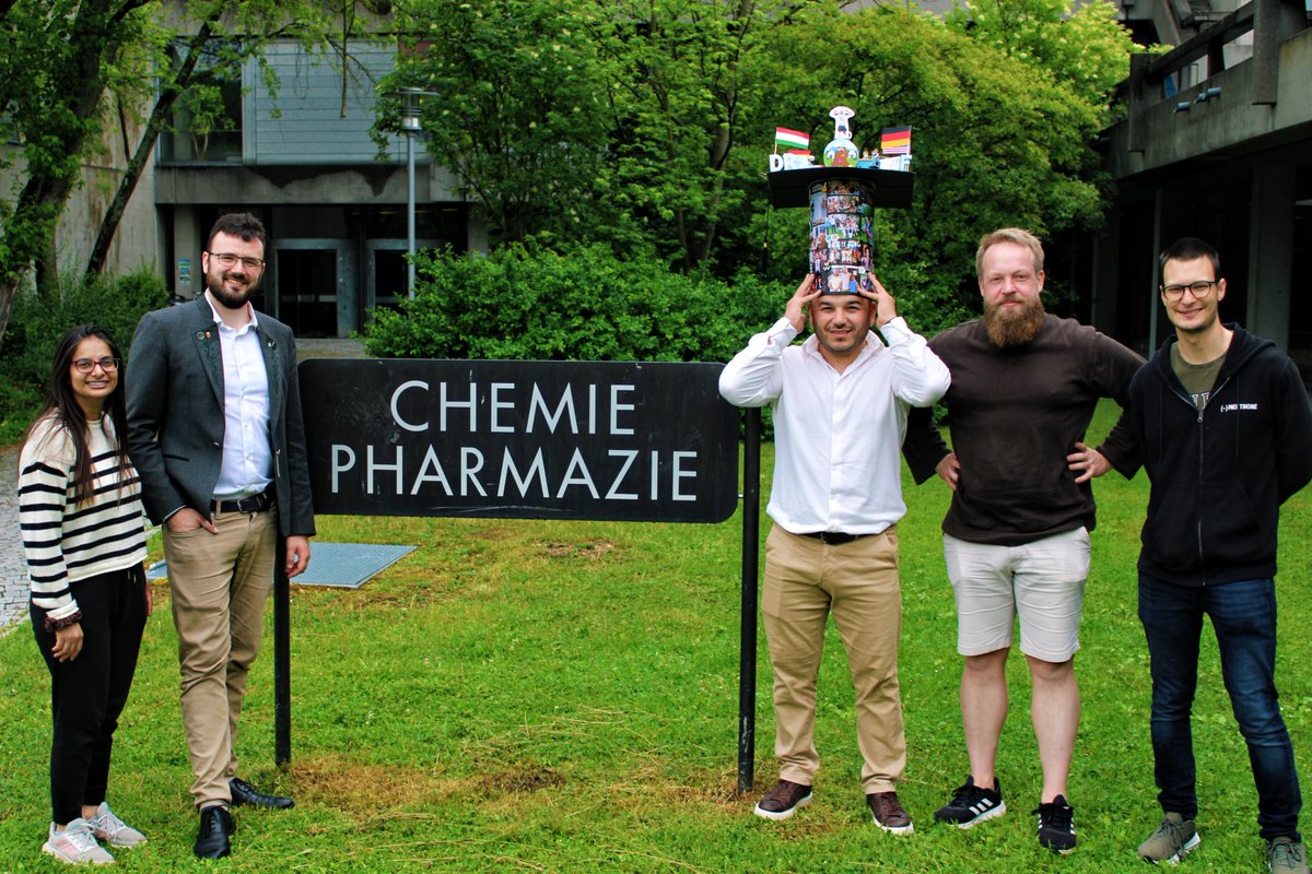 BarhamLab's tweet image. We Doctored someone - PhD #1 of the group! Presenting Dr. (Selectfluor) @ShahbozYakubov👨🎓🇹🇯 Massive congrats🎉💐👏Has been a privilege to witness your development as a scientist &person. 7 papers, 2 daughters, 1 comprehensive Thesis. So very proud, all best for your next steps!🙏