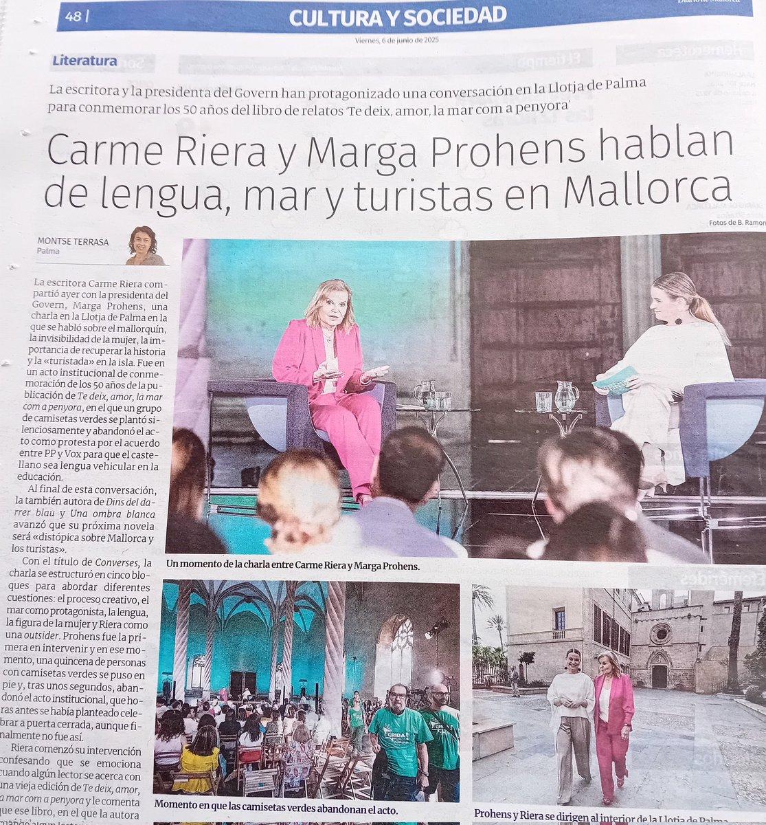 RAFEL PERELLÓ (@rperellob) on Twitter photo Na Carme Riera, vaja quina altra bubota de closca vana i més curta que donada a fer i que se mescla amb la trapassera giracasaques mala pell <a href="/MargaProhens/">Marga Prohens</a> que vol esvair la nostra llengua per a parlar precisament de llengua!!! El cinisme no té bardissa, germanets!!!! Na Carme Riera, vaja quina altra bubota de closca vana i més curta que donada a fer i que se mescla amb la trapassera giracasaques mala pell <a href="/MargaProhens/">Marga Prohens</a> que vol esvair la nostra llengua per a parlar precisament de llengua!!! El cinisme no té bardissa, germanets!!!!