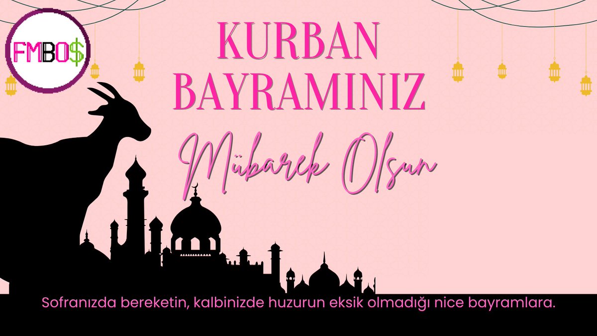 FmbosStudio's tweet photo. FMBOS ailesi olarak, sevdiklerinizle birlikte sağlık, huzur ve mutluluk dolu bir Kurban Bayramı dileriz. Bayramınız mübarek olsun!

#KurbanBayramı
#KurbanBayramı2025 
#Islam https://t.co/mDkb4bJJss