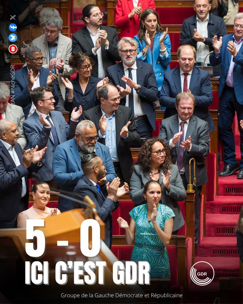 YannickMonnet3's tweet image. 5 TEXTES ADOPTÉS
Hier, nous avons fait adopter 5 de nos textes : abrogation de la réforme des retraites, encadrement des loyers en Outre-mer, allocations familiales dès le 1er enfant, accès à la justice en Outre-mer, remboursement de la "double dette" d'Haïti.