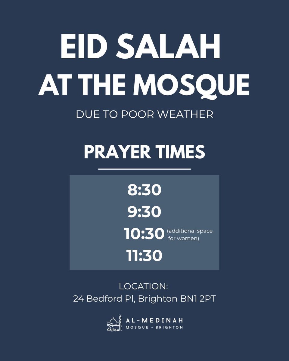 Brightonmosque (@almedinahmosque) on Twitter photo 