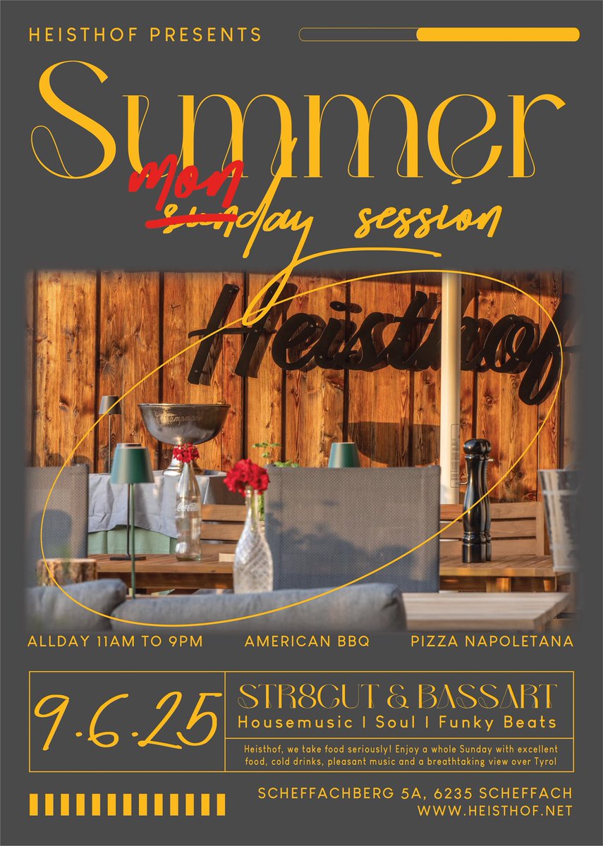 New Date 09/06/25. Wegen der vorhergesagten extremen Trockenheit am Sonntag 🤪 machen wir einfach ne Monday Session. Ist ja Feiertag. 

The place to be: Heisthof at Scheffachberg/Alpbach/Tirol