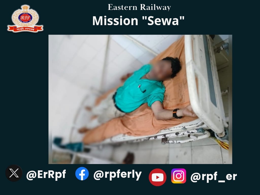 RPF Eastern Railway (@errpf) on Twitter photo âSewa Hi Sankalp."
RPF officials rescued 01 male sick person from Baruipur Railway station, rendered assistance, arranged & shifted him to nearest Government hospital for treatment.
#MissionSewa
<a href="/RPF_INDIA/">RPF INDIA</a>
<a href="/RailMinIndia/">Ministry of Railways</a>
<a href="/EasternRailway/">Eastern Railway</a> âSewa Hi Sankalp."
RPF officials rescued 01 male sick person from Baruipur Railway station, rendered assistance, arranged & shifted him to nearest Government hospital for treatment.
#MissionSewa
<a href="/RPF_INDIA/">RPF INDIA</a>
<a href="/RailMinIndia/">Ministry of Railways</a>
<a href="/EasternRailway/">Eastern Railway</a>