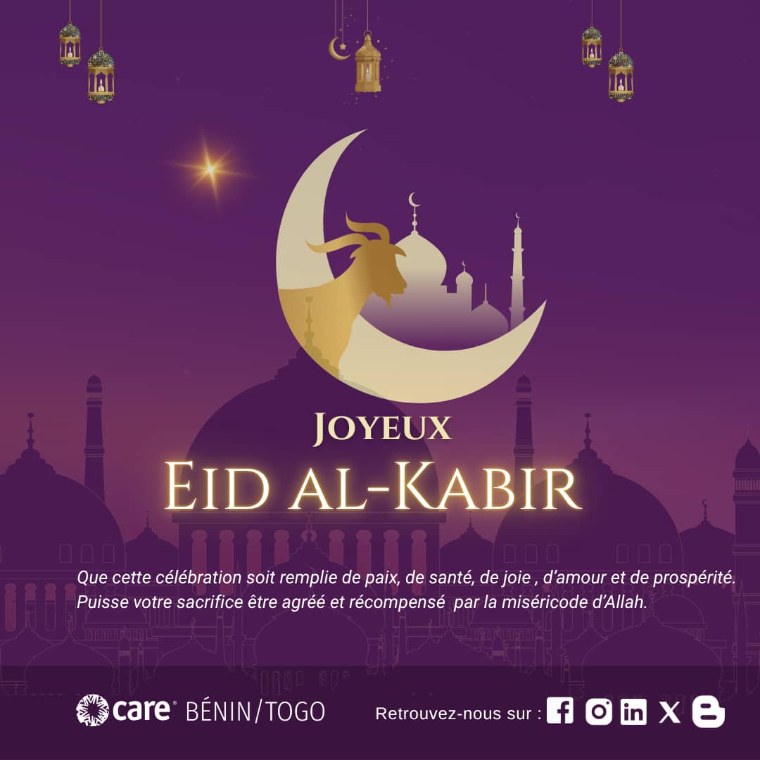✴️ Bonne fête de Tabaski à toute la communauté musulmane ! 🐏🌙
Que cette journée sacrée soit une source d'unité ,de fraternité , de paix et de partage." 🙏

#Tabaski2025
#FêteDuSacrifice   
#Bénédictions