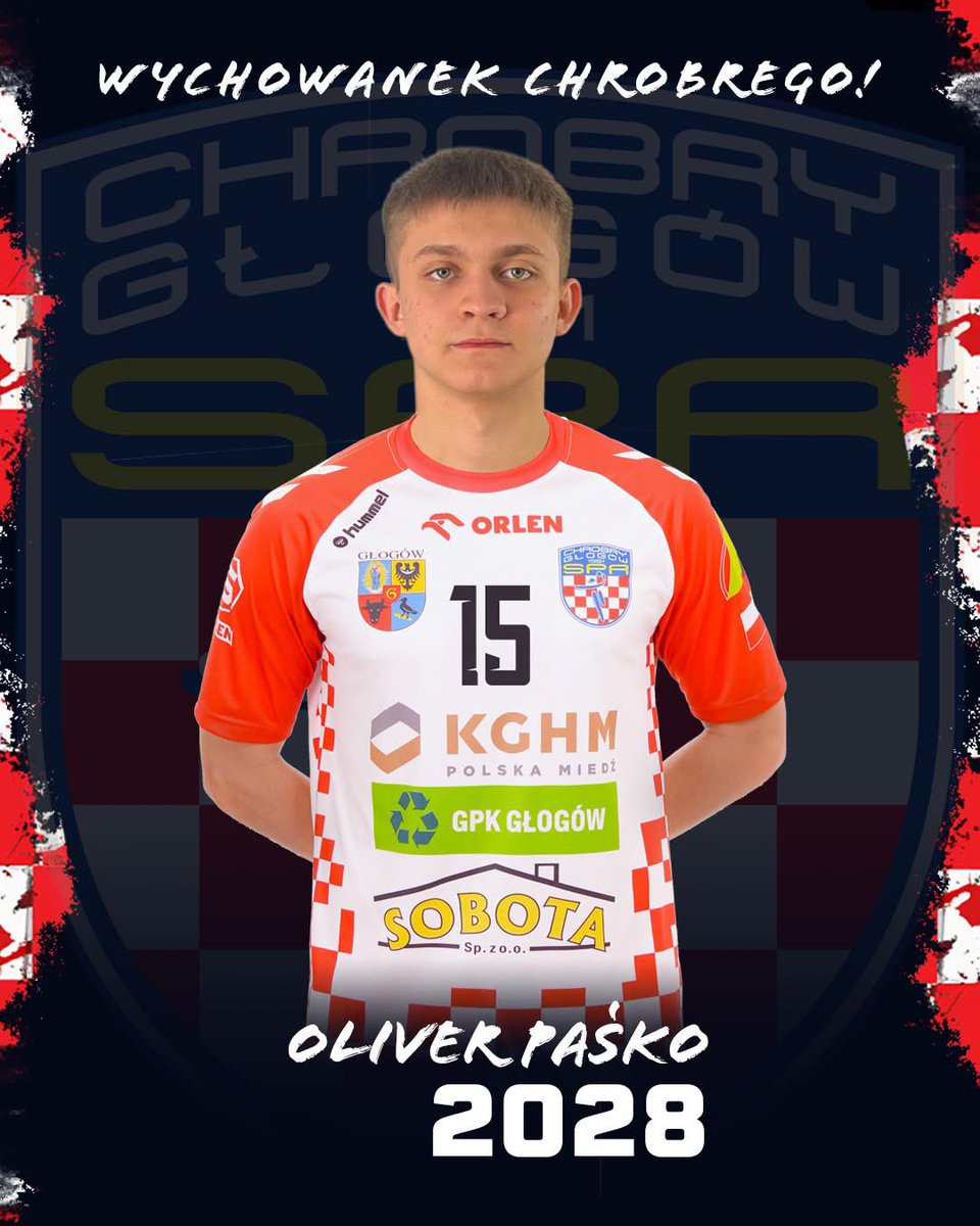 𝗪𝗜𝗧𝗔𝗠𝗬 𝗪 𝟭. 𝗭𝗘𝗦𝗣𝗢𝗟𝗘 𝗢𝗟𝗜𝗩𝗘𝗥 ⬜🟥⬜🟥
🤾‍♂️OLIVER PAŚKO jest wychowankiem Chrobrego, ma 18 lat i gra na pozycji rozgrywającego. Poprzedni sezon Oliver łączył grę w juniorach Chrobry Głogów z wypożyczeniem do AZS Uniwersytetu Zielonogórskiego - 1. Liga.